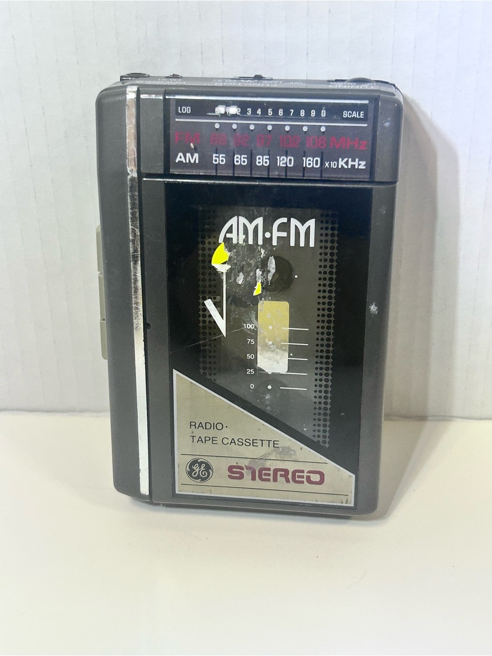 GE AM-FM Radio Cassette Player - Black